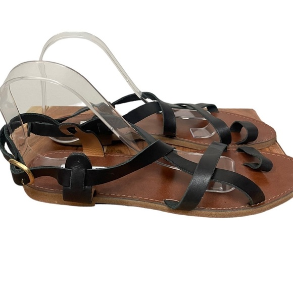 Steve Madden Agathist Black Leather Strappy Sandal, NWOT, 10M - Picture 7 of 9